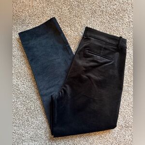 J. Crew Black Velvet Pants